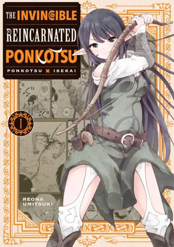 Portada de The Invincible Reincarnated Ponkotsu Vol. 1